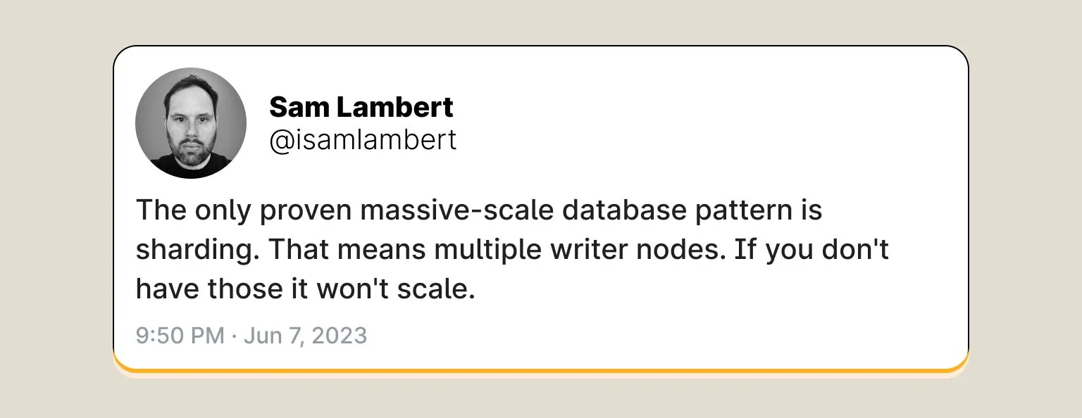 Tweet by Sam Lambert (@isamlambert)