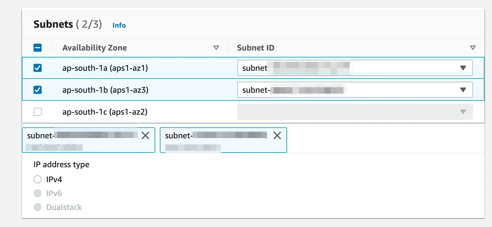 Select Subnets