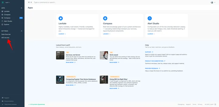 Access to Embedded Grafana via Last9 API