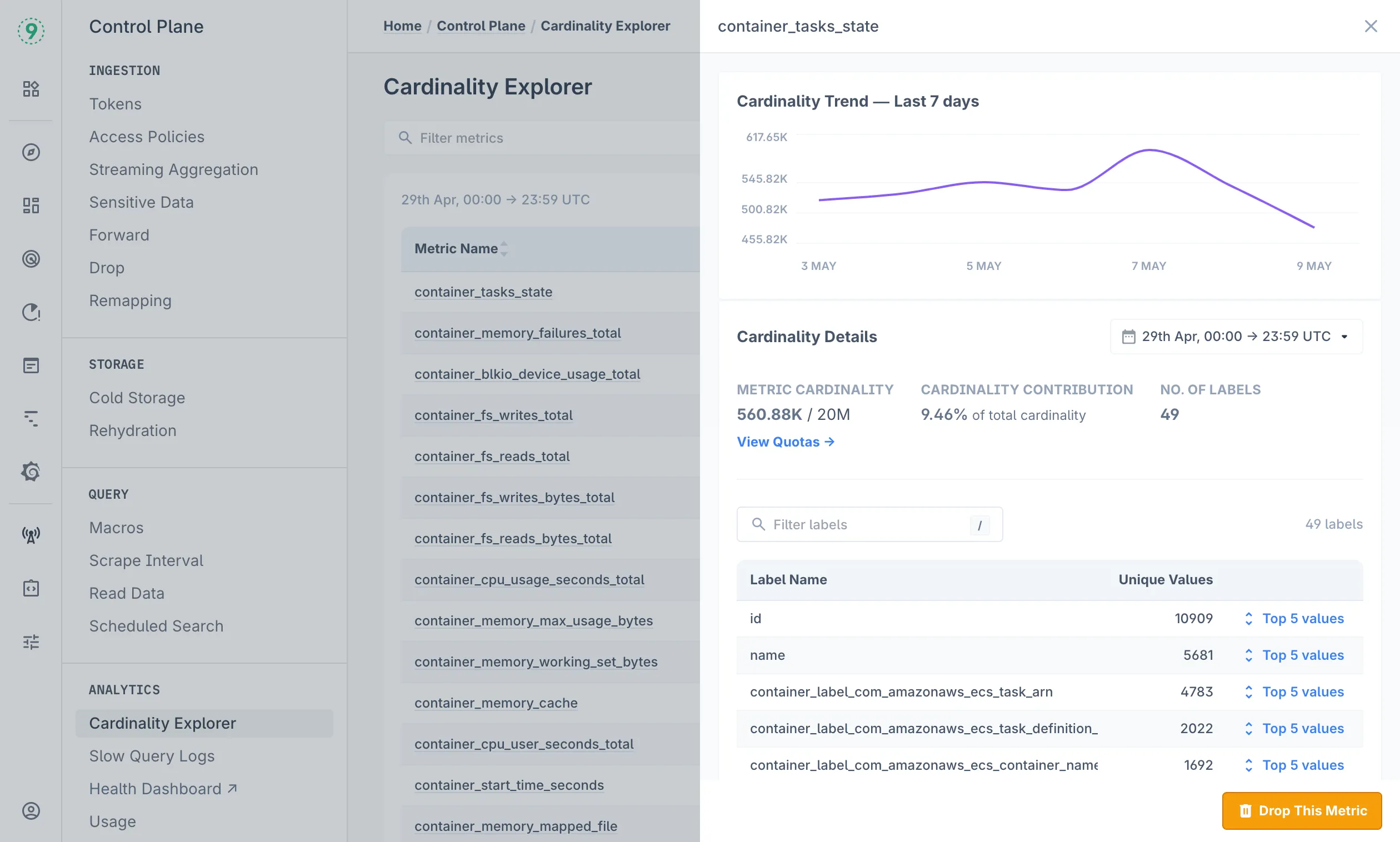Cardinality Explorer