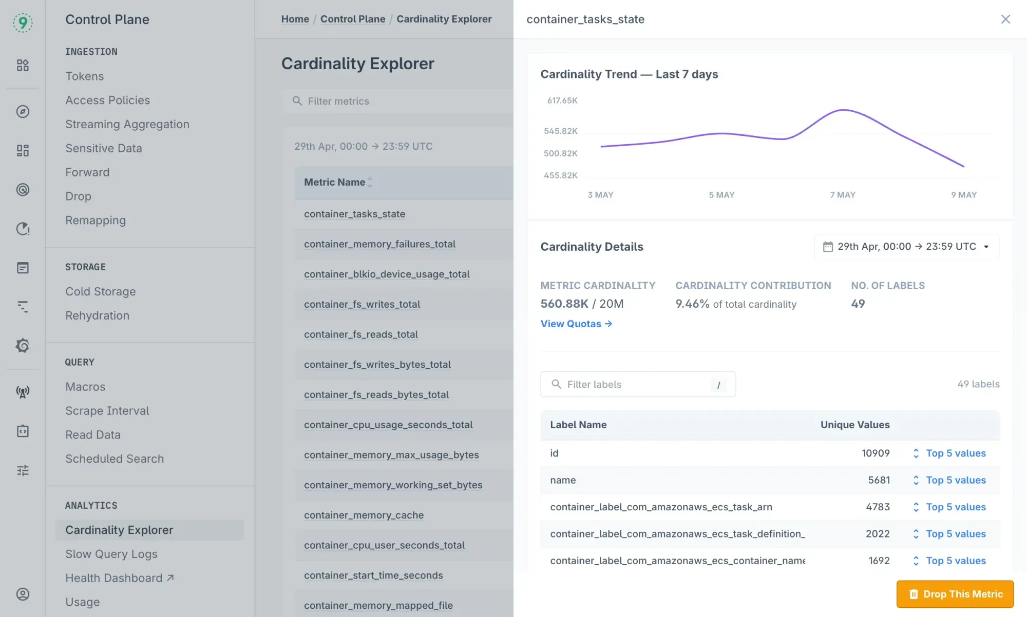 Cardinality Explorer