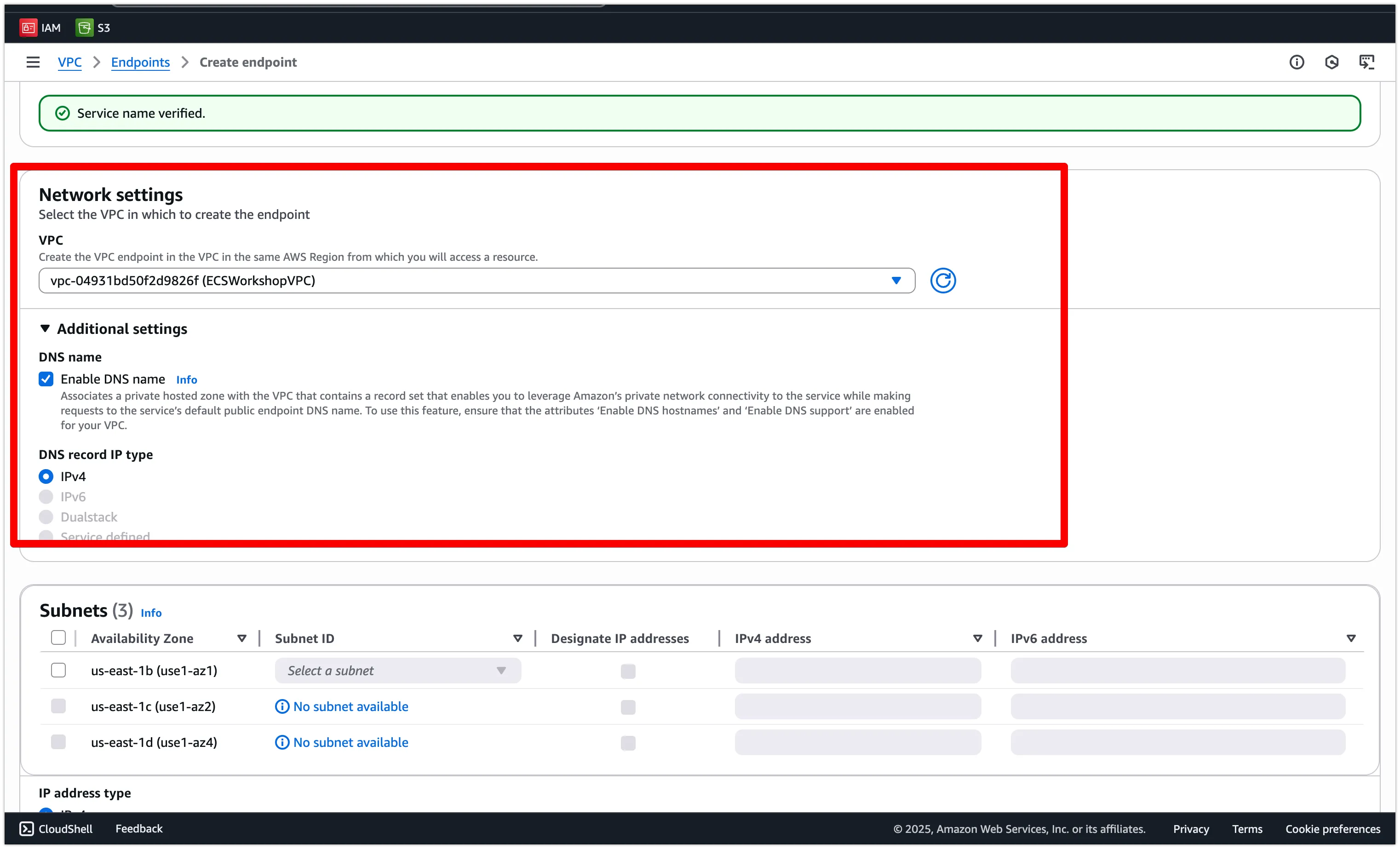 Enable DNS Name