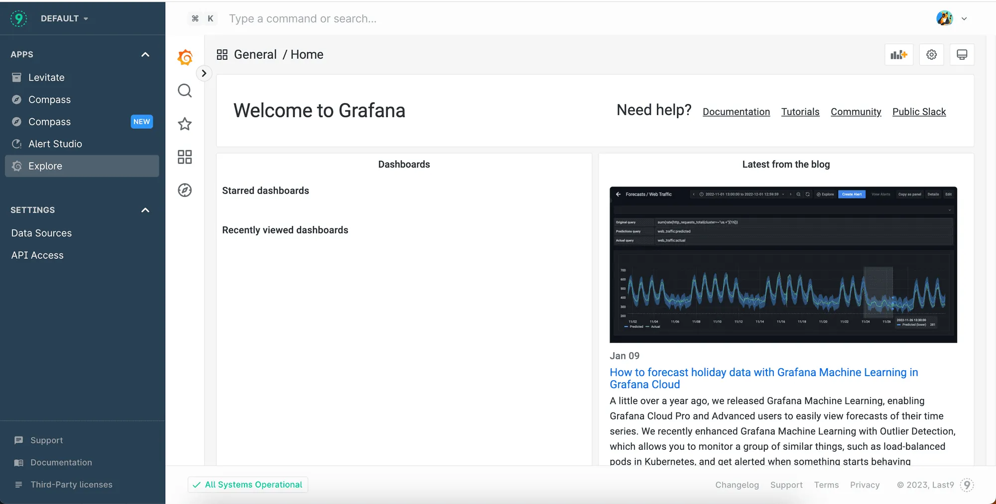 Explore embedded Grafana in Last9