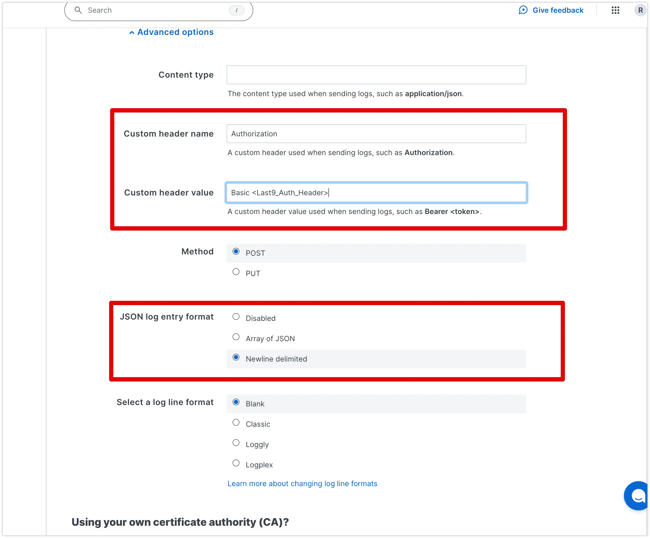 Fastly Last9 ingestion advanced configuration