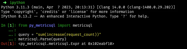 Verification of package installation in iPython