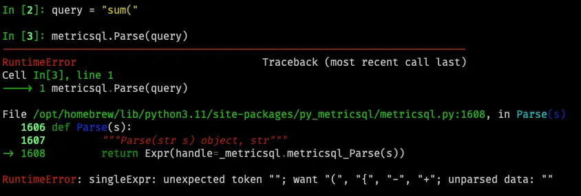 error handling python way