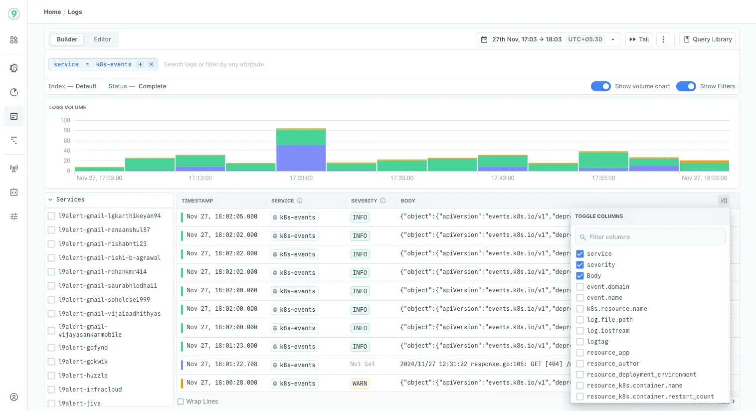 Logs Explorer