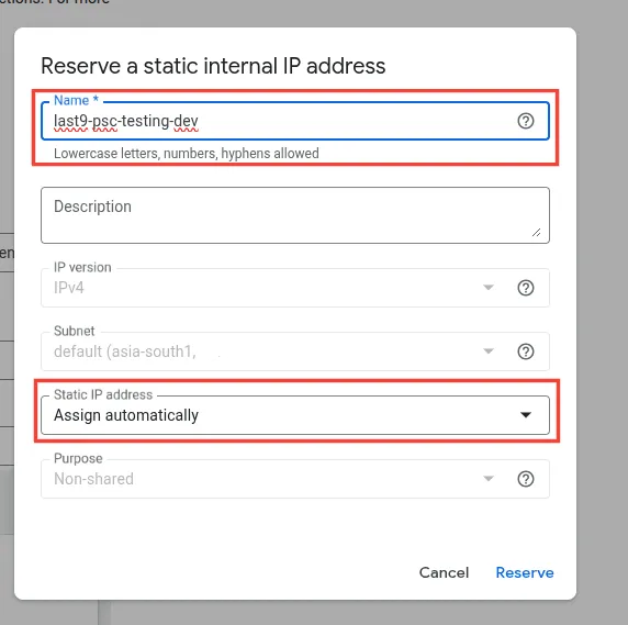IP Address Configuration