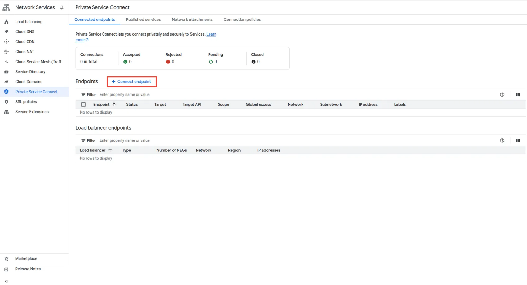 Create Connect Endpoint