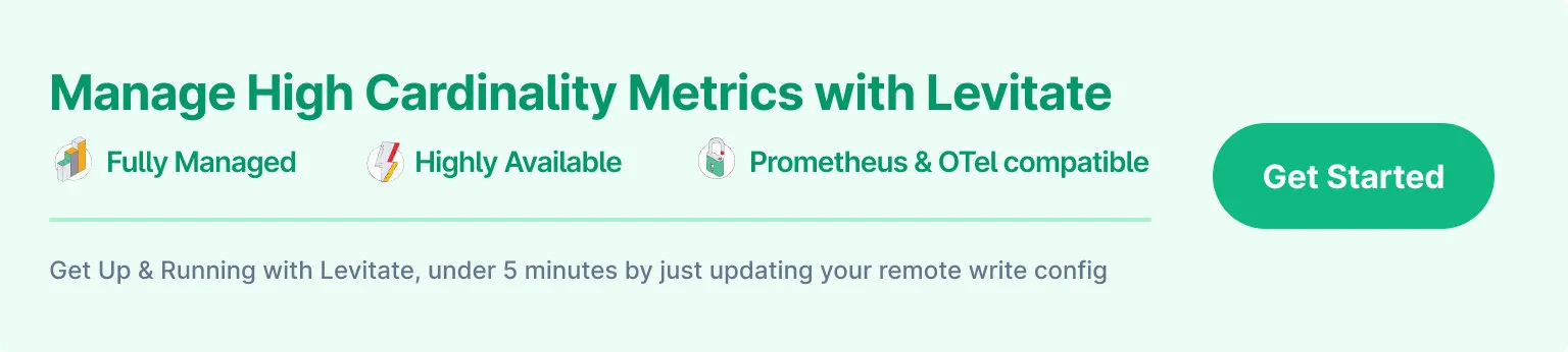 Manage High Cardinality Prometheus Metrics with Levitate