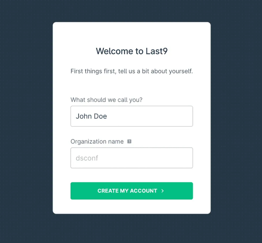 Last9 Welcome Modal