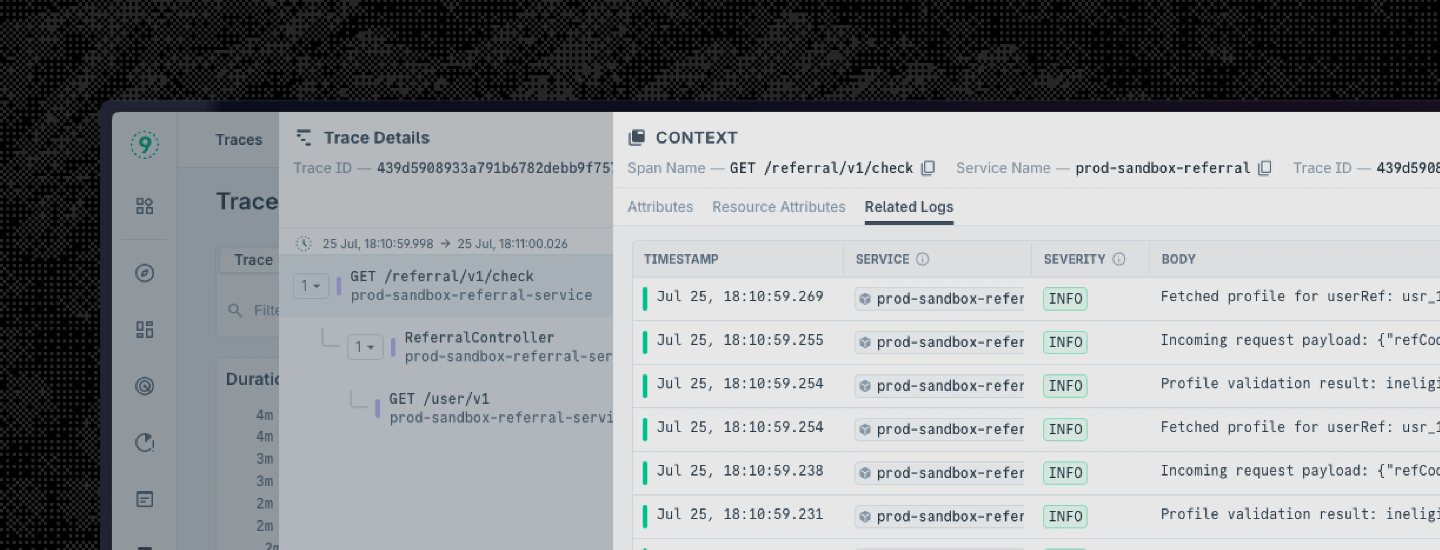 Logs + Traces Usecase