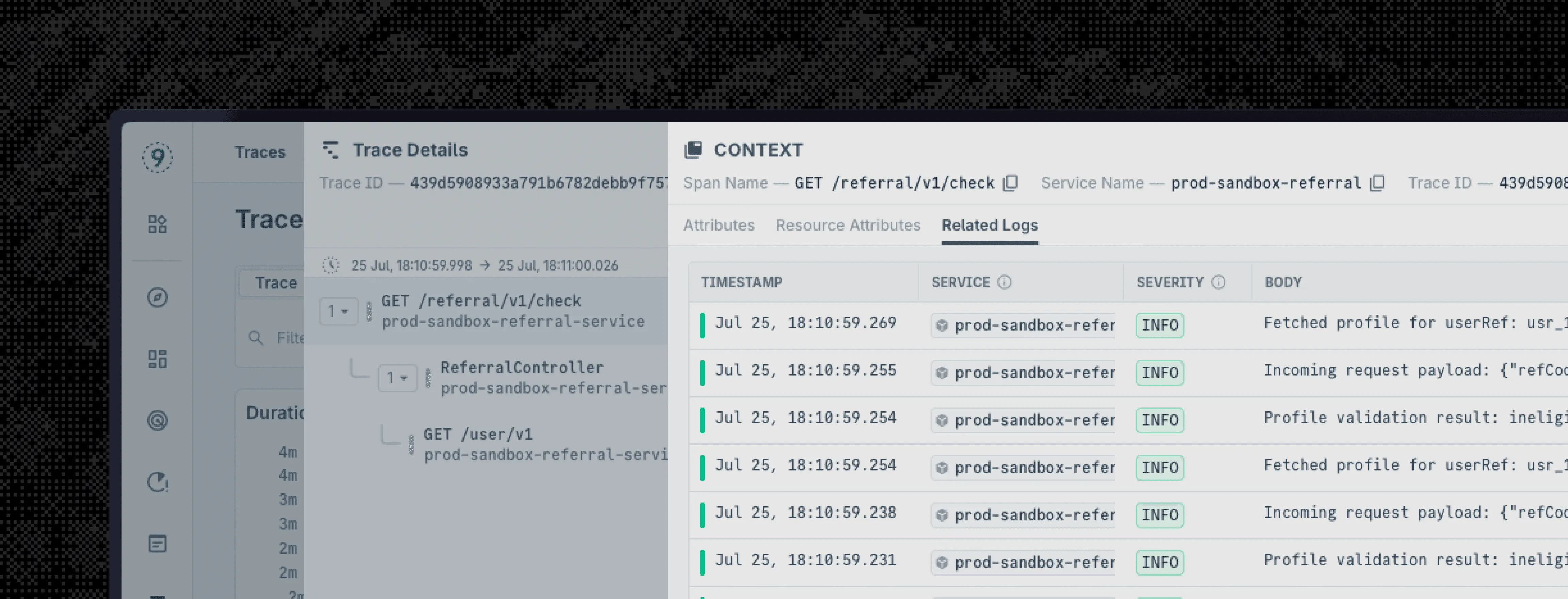 Logs + Traces Usecase