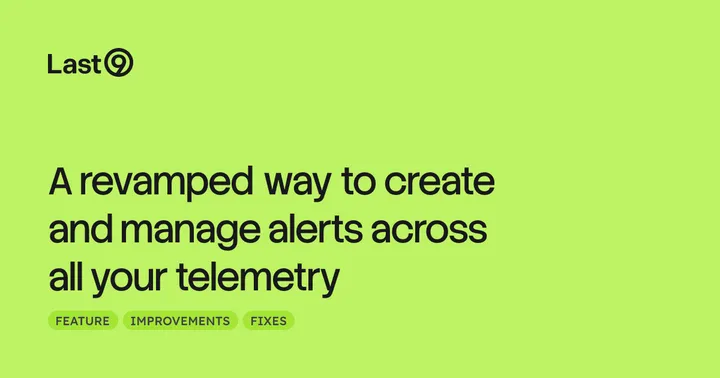 A revamped way to create and manage alerts across all your telemetry