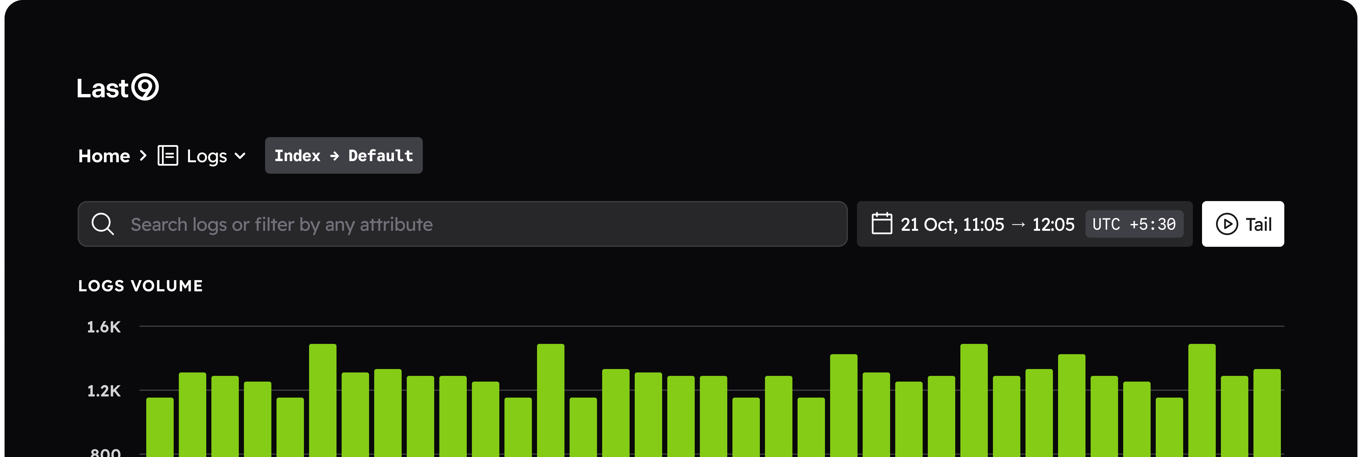 Last9 Logs Explorer interface
